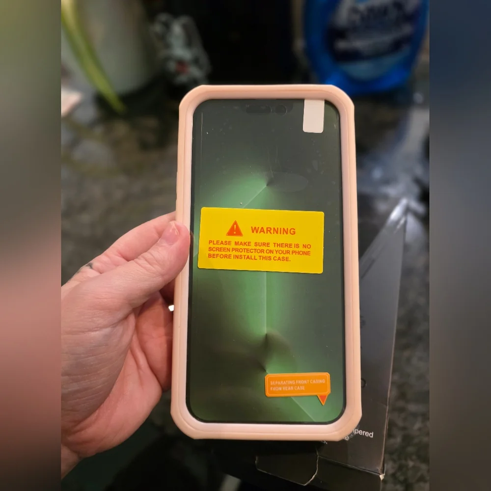 Heavy Tempered Glass Case for Pro Max 14 IPHONE -